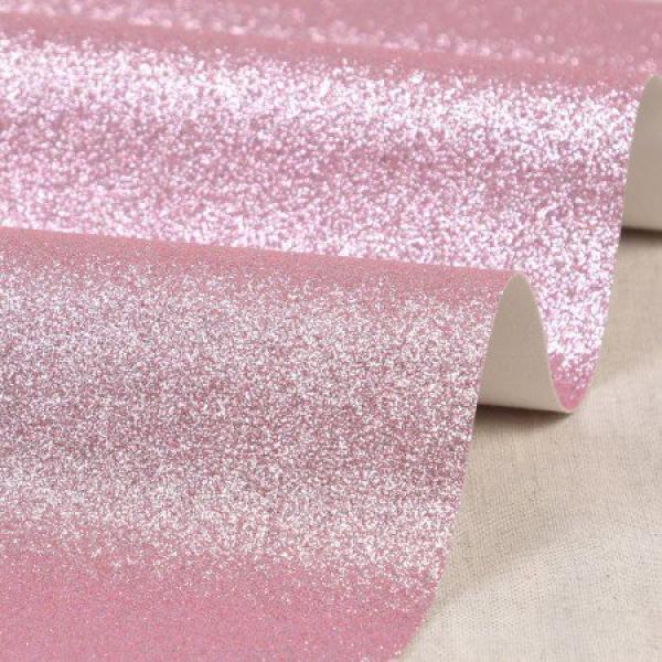 50x70 cm Zuschnitt Glitzerfolie Rosa
